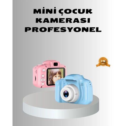 8mp Mini Çocuk Fotoğraf Makinesi – Pembe Ses Kaydı Özellikli
