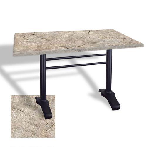 Dockers Çipa 3010 Döküm Ayak Masa 80x120 cm - (Werzalit, Wermodin ve Allzalit Tabla) - Scala Marble