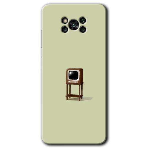 Poco x3 NFC Kılıf HD Desen Baskılı Arka Kapak - Retro-TV