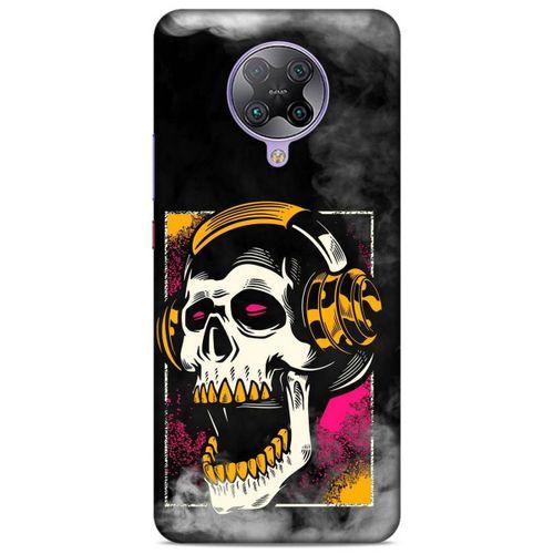 Lopard Xiaomi Poco F2 Pro Uyumlu Kılıf Tattoo's (10) Full Koruma Kılıfı Turuncu