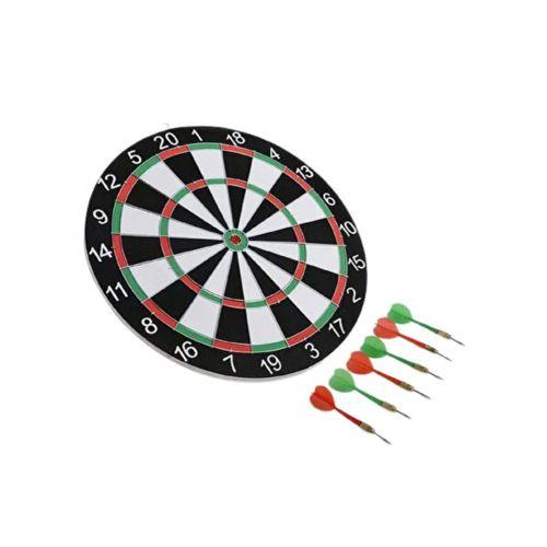 12 İnç Dart Tahtası 4 Adet Metal Uçlu Dart Oku Kolay Montajlı