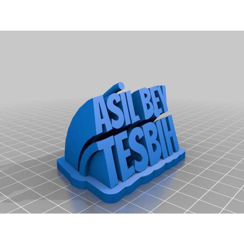 My Customized Sweeping 2 Line Name Plate Text (Bu ürün Sadece Plastik parçadır - Almadan Önce Soru Sorabilirsiniz)