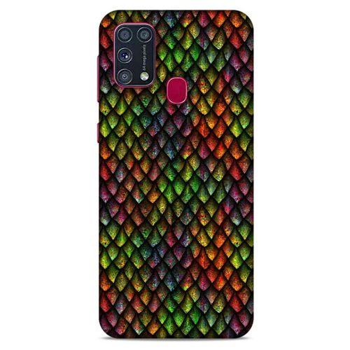 Samsung Galaxy M31 Kılıf Dragons (6) Silikon Kılıf Ejderha Skin Çok Renkli