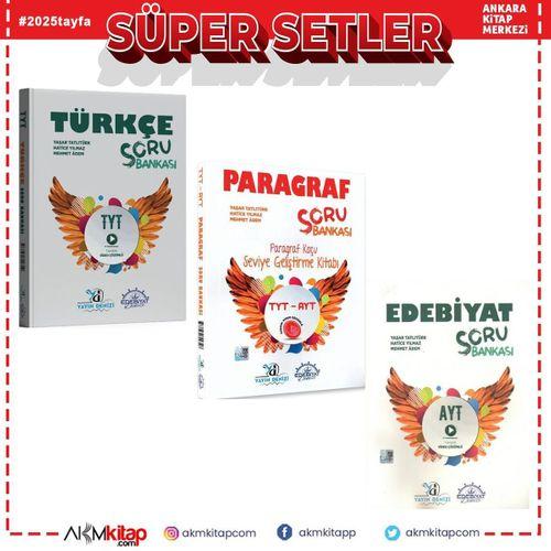 Yayın Denizi TYT Türkçe Paragraf ve AYT Edebiyat Soru Bankası Seti 3 Kitap