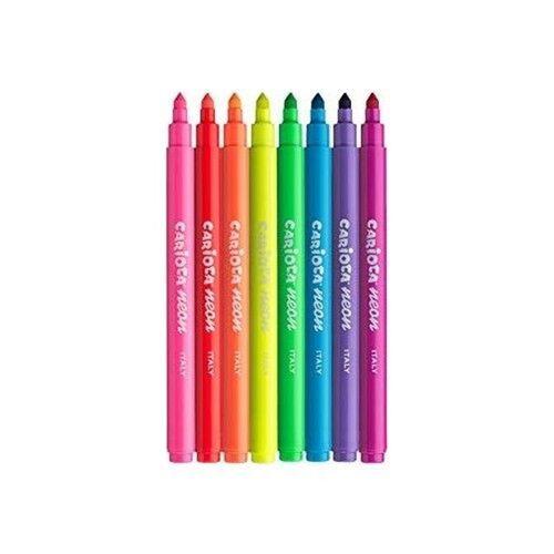 Carioca Carioca Fosforlu Yıkanabilir Keçeli Boya Kalemi 8Li