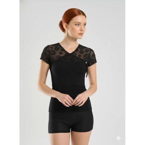 Berrak Kadın Floklu Kravize Atlet Elastane 2174