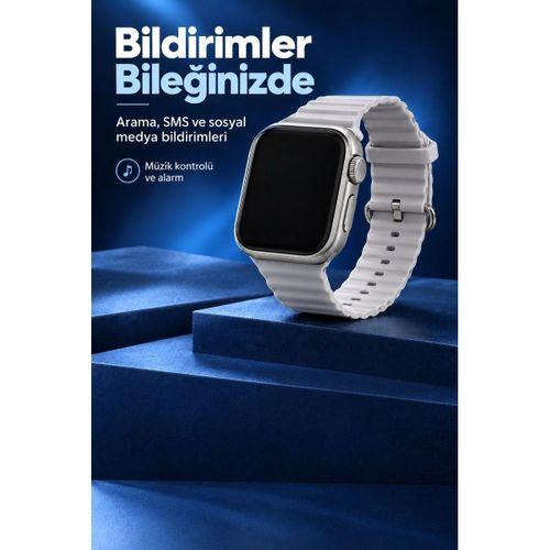 Akıllı Saat Kulaklık Ve Şeffaf Kılıflı Set