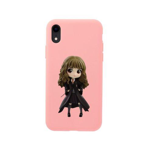 iPhone Xr Hermione Tasarımlı Pembe Telefon Kılıfı