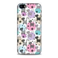 Lopard Apple iPhone SE Uyumlu Kılıf Kediler (9) Kılıf Puantiyeli Kedi