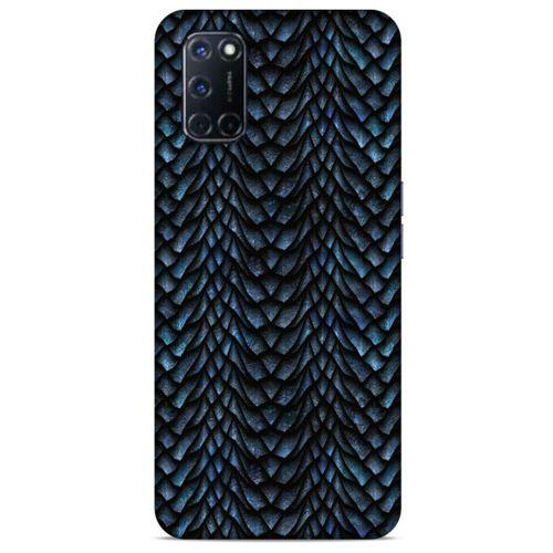 Oppo A92 Kılıf Dragons (4) Koruma Kılıfı Ejderha Skin Lacivert