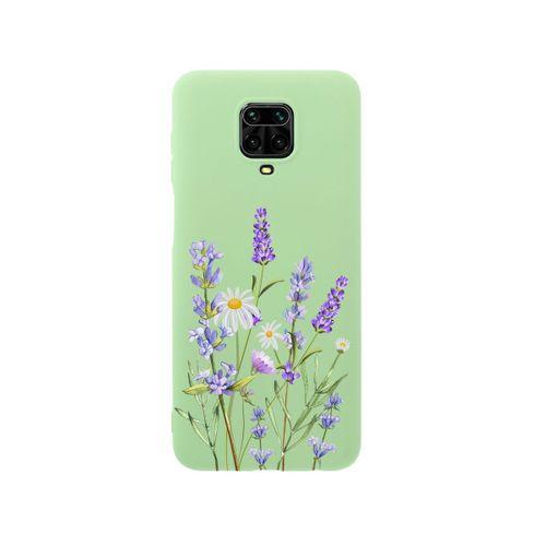 Xiaomi Redmi Note 9s Lavender Premium Silikonlu Yeşil Telefon Kılıfı