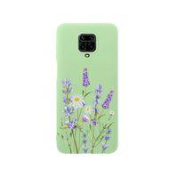 Xiaomi Redmi Note 9s Lavender Premium Silikonlu Yeşil Telefon Kılıfı