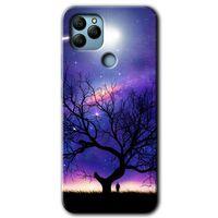 General Mobile GM 21 HD Baskılı Kılıf + 9D Tam Ekran Koruyucu - Uzay Silüet