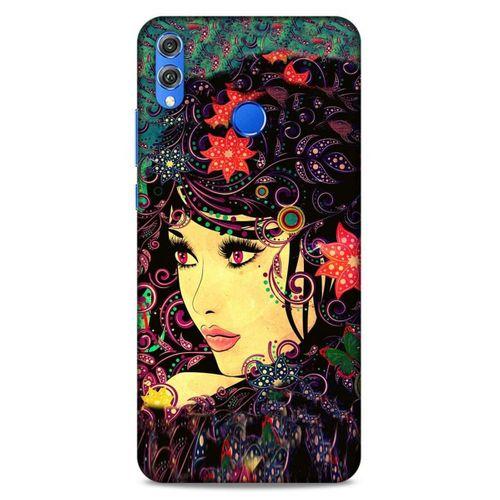 Lopard Huawei Honor 8x Uyumlu Kılıf Sürreal Yüzler ♀ (41) Tank Kılıf Baskılı