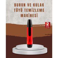Raks Leo Burun Kulak Tüy Alma Makinesi 45 Dk Şarj Süreli Kırmızı