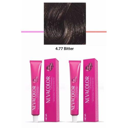 2 li Set Premium 4.77 Bitter - Kalıcı Krem Saç Boyası 2 X 50 g Tüp