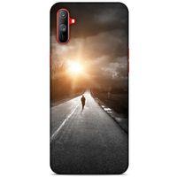 Oppo Realme C3 Kılıf Depresyon (38) Neo Hybrid Kılıf Yeşil Kırmızı Mor