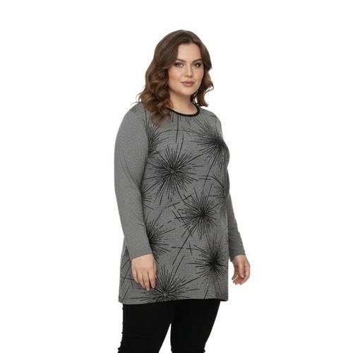 Kadın Yumoş Taşlı Baskılı Tunik BGL-ST05071