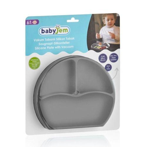 BabyJem BabyJem Silikon Tabak 715 Gri