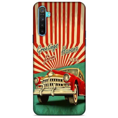 Retro (12) Desen Koruyucu Silikon Renkli Oppo Realme 6i Kılıf