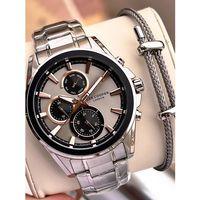 Lee Cooper Premium Nişan Ve Damatlara Özel 2 Yıl Garantili 5 Atm Erkek Kol Saati+Bileklik E08249.360