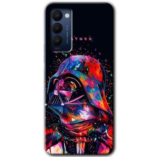 Potkal Hediye Fabrikası Tecno Camon 18 Kılıf HD Desen Baskılı Arka Kapak - Father Vader