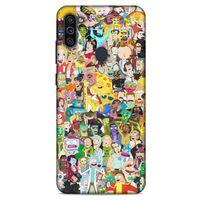 Samsung Galaxy M11 Uyumlu Kılıf Rick And Morty (36) Glitter Kılıf Cop Morty