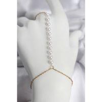 316L Çelik Gold Renk Sıralı İncili Model Kadın Şahmeran