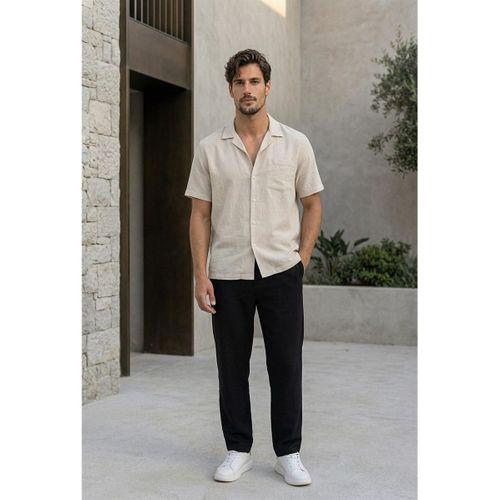 Prawer Baggy Kalıp Odessa Kumaş Jogger Erkek Pantolon- Siyah