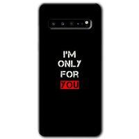 Samsung Galaxy S10 Plus HD Baskılı Kılıf + 9D Tam Ekran Koruyucu - For You