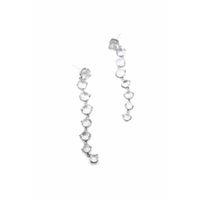 Zirkon Taşlı Küpe - Gümüş