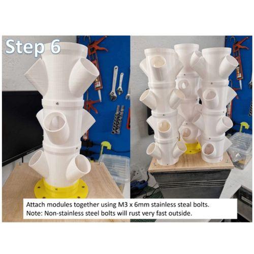 Modüler Hidroponik Kule (Bu ürün Sadece Plastik parçadır - Almadan Önce Soru Sorabilirsiniz)