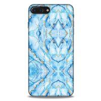 Mermer Desenli (33) Tema Hybrid Kılıf Bebek Mavisi Apple Iphone 8 Plus Kılıf