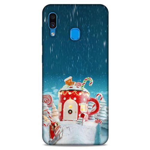 Samsung Galaxy A30 Kılıf Snowix (13) Silikon Kap Kırmızı