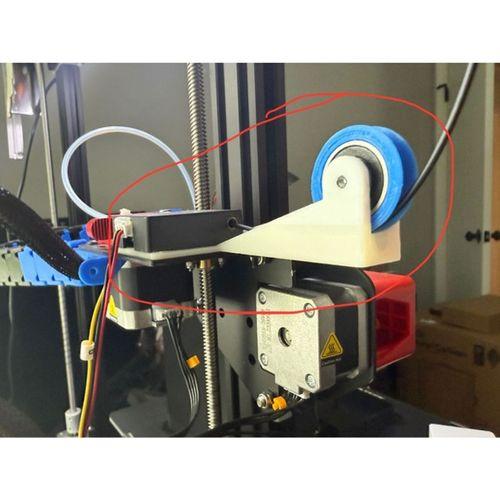 Ender 3 Max Neo Alt Filament Rulo Kılavuzu 3D Baskı (Bu ürün Sadece Plastik parçadır - Almadan Önce Soru Sorabilirsiniz)