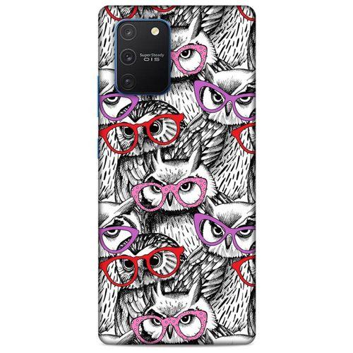 Baykuşlar (1) Desenli Silikon Kapak Telefon Kabı Samsung Galaxy S10 Lite Kılıf