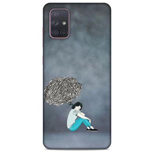 Samsung Galaxy A71 Kılıf Depresyon (5) Koruma Kabı Fuşya