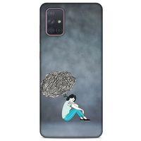 Samsung Galaxy A71 Kılıf Depresyon (5) Koruma Kabı Fuşya
