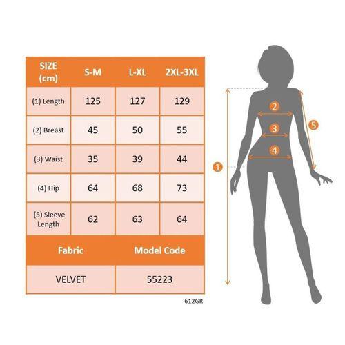 Kadın Uzun Kollu Bisiklet Yaka Midi Kadife Elbise