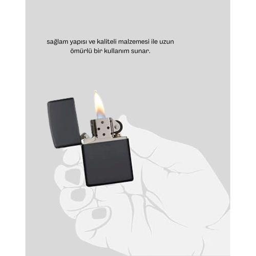 Metal Gövdeli Tasarım Çakmak Mat Yüzeyli Ve Ergonomik Tutma Özellikli