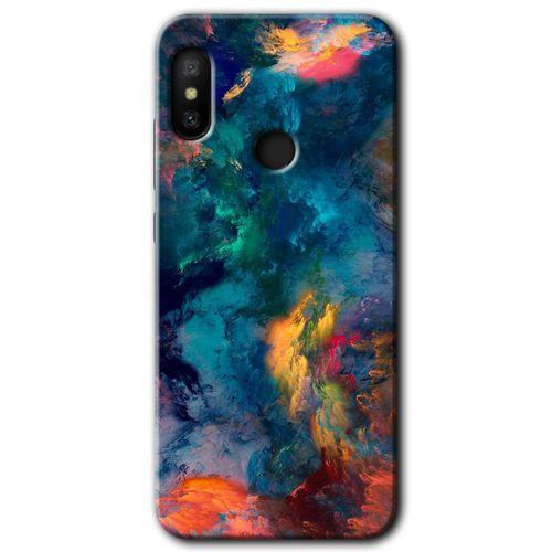 MRCİLETİSİM Xiaomi Mi A2 Lite Kılıf Baskılı Kapak - Valhalla + 5D Tam Kaplayan Cam