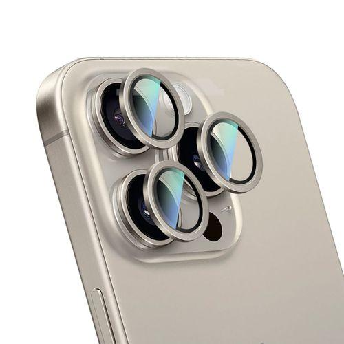 Apple iPhone 16 Pro CaseWorld Alloy Serisi Oleofobik Anti Reflective Kamera Lens Koruyucu