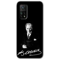 Xiaomi Mi 10T Kılıf HD Desen Baskılı Arka Kapak - Atatürk İmza