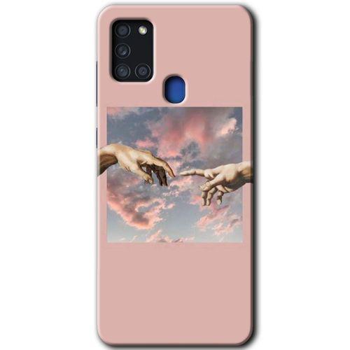 Samsung Galaxy A21s Kılıf HD Desen Baskılı Arka Kapak + Temperli Cam - Tutunamayanlar