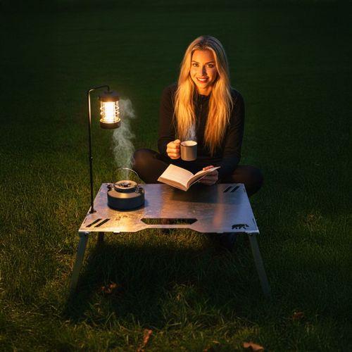 Kamp Ayısı® UniBase™ Modüler Katlanır Kamp Masası, 2mm Galvaniz Çelik, Çantalı