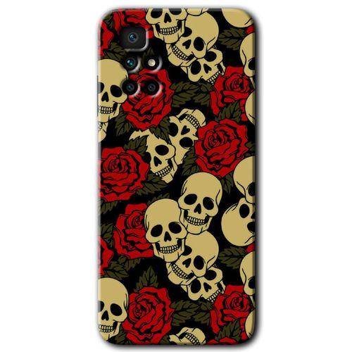 Redmi 10 Kılıf HD Desen Baskılı Arka Kapak - Kurukafa Aşk