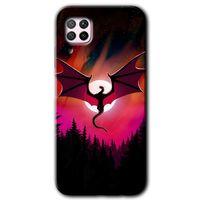 Huawei P40 Lite Kılıf Kapak - Dragon Night +Hayalet Ekran Yandan Gözükmez