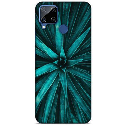 Lopard Oppo Realme C15 Uyumlu Kılıf Bahar (26) Tpu Silikon Kılıf Koyu Yeşil