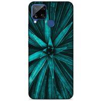 Lopard Oppo Realme C15 Uyumlu Kılıf Bahar (26) Tpu Silikon Kılıf Koyu Yeşil