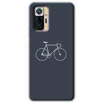 Xiaomi Redmi Note 10 Pro Kılıf Baskılı Kapak - Bike + 5D Tam Kaplayan Cam